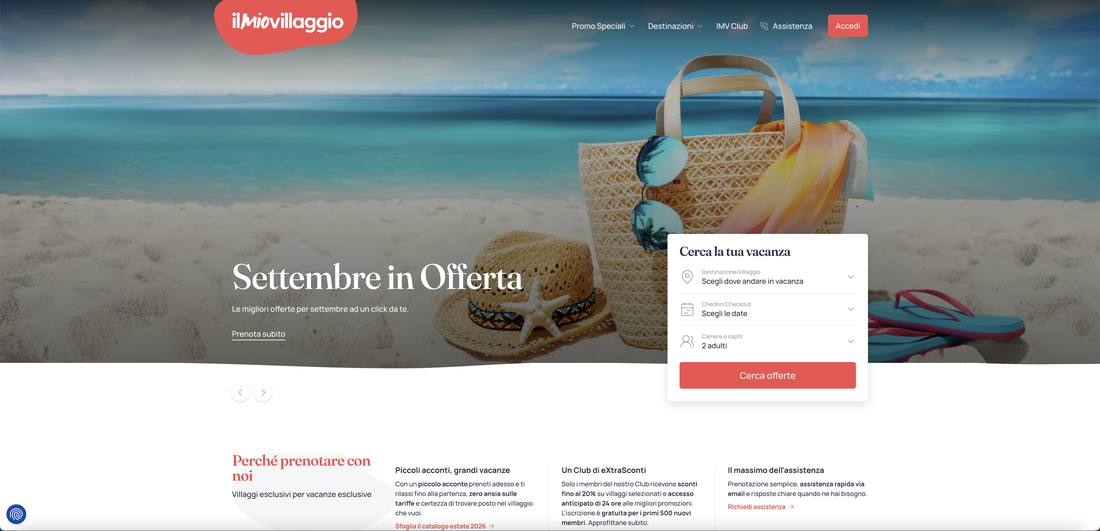 Il Mio Villaggio — Home con ricerca villaggi